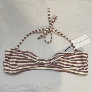 SOLID & STRIPED Striped Bikini Top